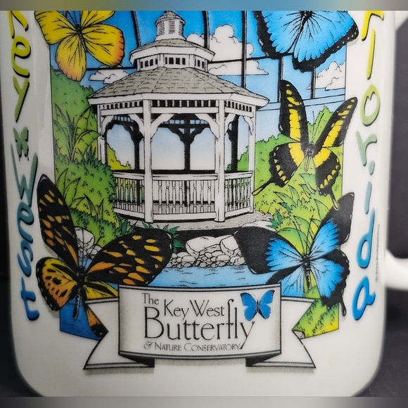 Key West Butterfly & Nature Conservatory Park Florida Coffee Mug Cup Tropical - Picture 2 of 5